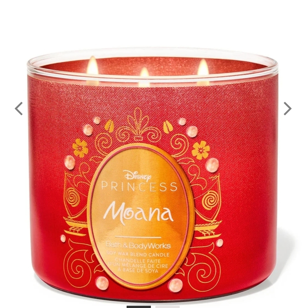 🆕️👑 BBW DISNEY PRINCESS MOANA 3 WICK CANDLE👑